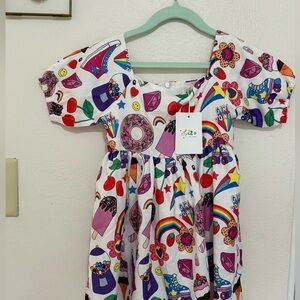 Lola + The Boys Colorful Kids Dress with Fun Prints